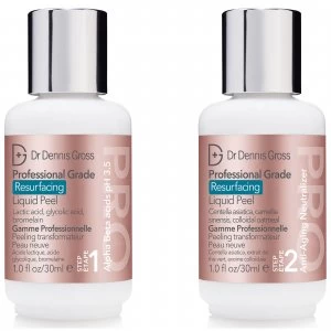 Image of Dr Dennis Gross Skincare Professional Grade Resurfacing Liquid Peel (2 Steps 30ml)