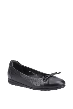 Image of Hush Puppies Jolene Smooth Leather Slip On Shoes