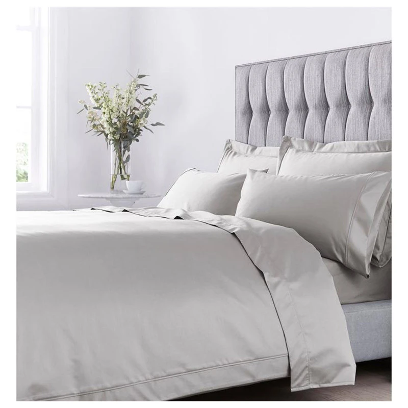 Image of Hotel Collection 1000TC Egyptian Cotton Duvet Cover Light Grey unisex King