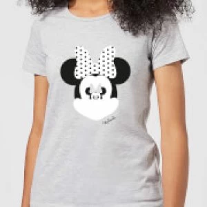 Image of Disney Mickey Mouse Minnie Mouse Mirror Ilusion Womens T-Shirt - Grey - L