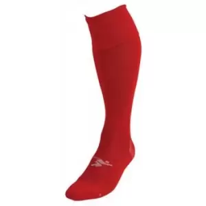 Image of Precision Childrens/Kids Pro Plain Football Socks (12 UK Child-2 UK) (Red)