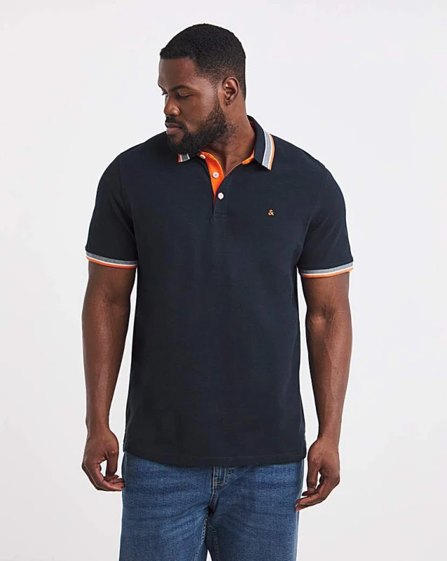Image of jack & jones Jack & Jones Premium Paulos Polo - Navy Navy - JACK & JONES - Size: 6XL(66) Navy Male 6XL(66) LP99008
