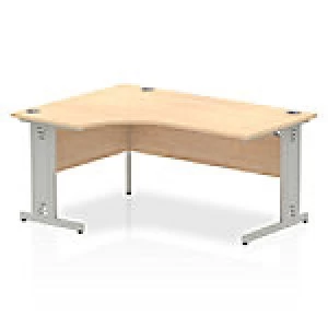 Image of Impulse Cable Managed 1600 Left Hand Crescent Desk Maple