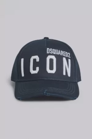 Image of DSQUARED2 Men Hat Dark blue Size OneSize 100% Cotton