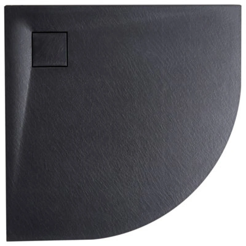Image of Beliani Shower Tray Paron 800 X 800 X 30 mm Black