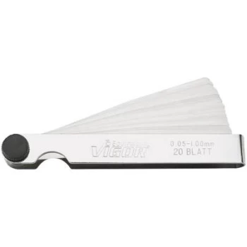 Image of Vigor V1714 Feeler gauge set 0.05 - 1mm DIN 2275