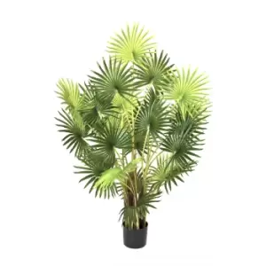 Image of Artificial 120cm Fan Palm Tree In Pot