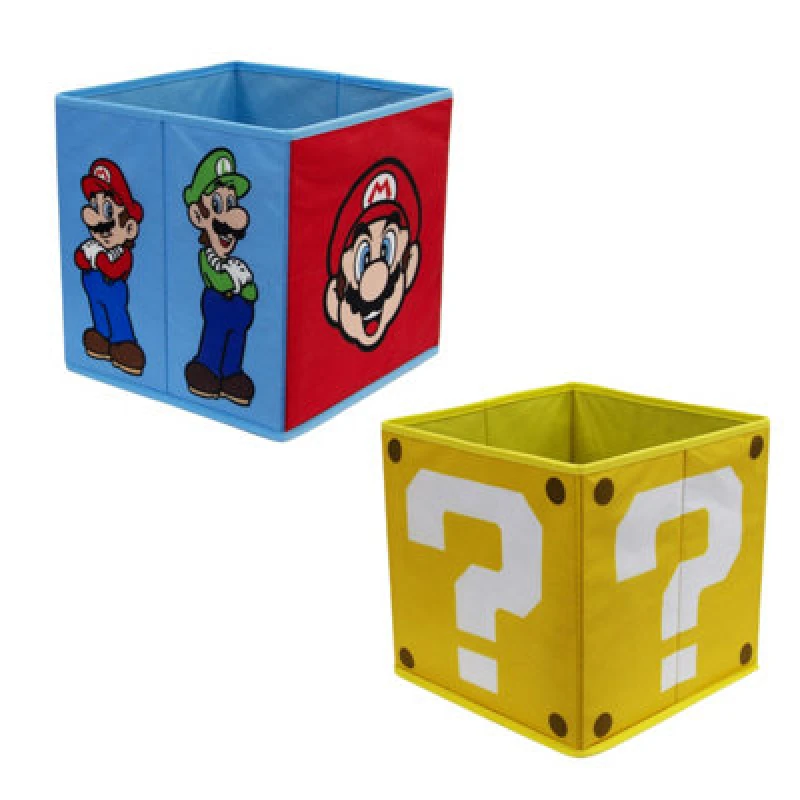 Image of Nintendo Faces 2 Pack Storage Box Multi