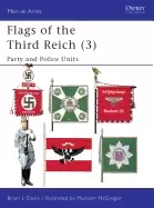 Image of flags of the third reich party and police units