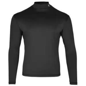Image of ISLAND GREEN - MENS LONG SLEEVE BASE LAYER - BLACK - MEDIUM