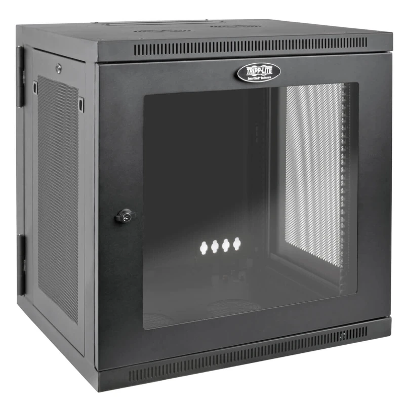Image of Tripp Lite Tripp Lite SRW12USDPG SmartRack 12U UPS-Depth Wall-Mount Small Rack Enclosure, Clear Acrylic Window, Hinged Back SRW12USDPG