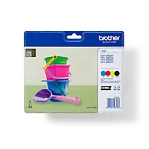 Image of Brother LC221 Black and Tri Colour Ink Cartridge