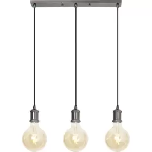 Image of 4lite Decorative 3 Light Bar Pendant - Antique Brass