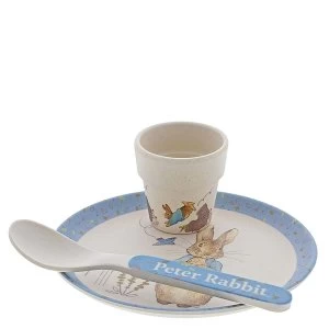Image of Peter Rabbit Bamboo Egg Cup Dinner Set