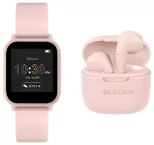 Image of Tikkers Teen Series 10 Pink Smartwatch and Earbud Set