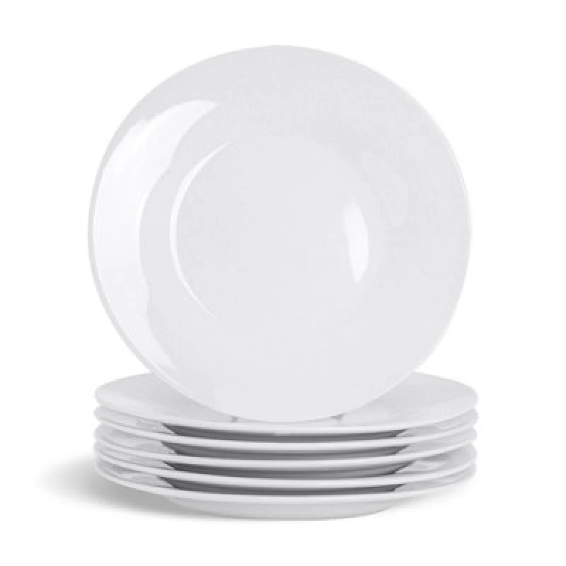 Image of Argon Tableware Classic White Side Plates 15.5cm Pack of 6 White