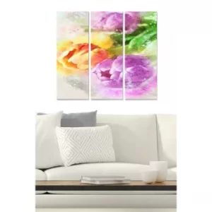 Image of MDF3305639 Multicolor Decorative MDF Painting (3 Pieces)