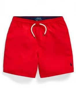 Image of Ralph Lauren Boys Traveler Swim Shorts - Red