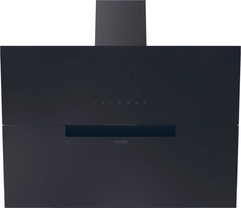 Image of Haier I-Link HADG9CBS4BWIFI WiFi Connected 90cm Angled Chimney Cooker Hood - Black