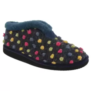 Image of Sleepers Womens/Ladies Tilly Lightweight Thermal Lined Bootee Slippers (8 UK) (Blue/Multi)