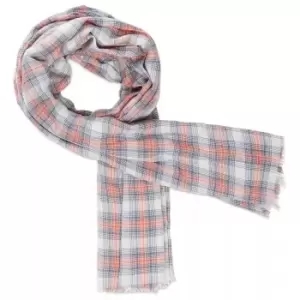 Image of Timberland Mens Plaid Scarf (One Size) (Red/Blue)