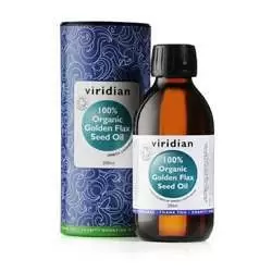 Image of Viridian 100% Organic Golden Flax Seed Oil 200ml