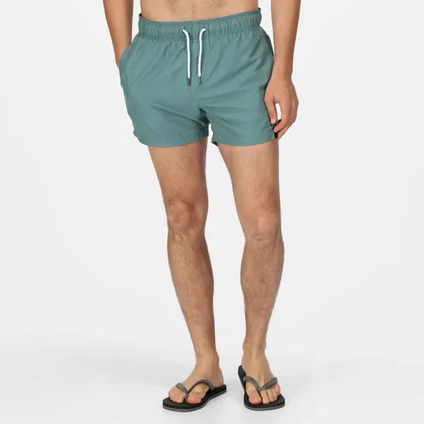 Image of Regatta Mens Mawson III Quick Drying Swimming Shorts XL- Waist 39-41' (99-104cm) Sea Pine RMM016-G79-XL