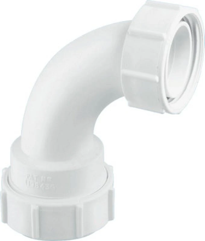 Image of Mcalpine T5M 1" 90Degree Multifit Bend X Bsp Coupling Nut