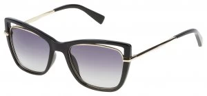 Image of Furla Shiny Black Cateye Sunglasses