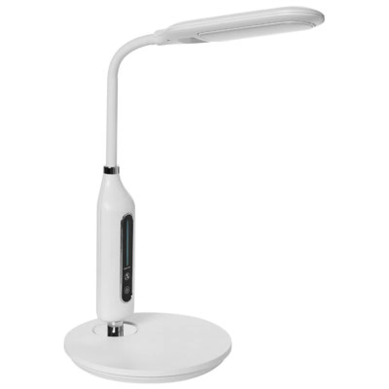 Image of Beliani LED Desk Lamp Cygnus With Dimmer Metal White