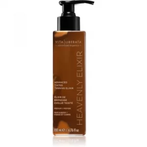 Image of Vita Liberata Heavenly Elixir Moisturising Self-Tanning Cream for Face and Body Shade Medium 200ml