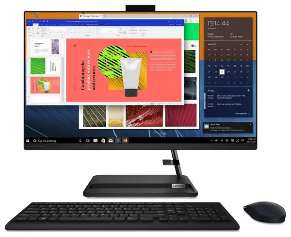 Image of Lenovo IdeaCentre AIO 3 27" All In One - AMD Ryzen 5, 512GB SSD 2023 - Black