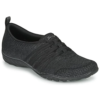 Image of Skechers BREATHE-EASY APPROACHABLE womens Shoes Trainers in Black
