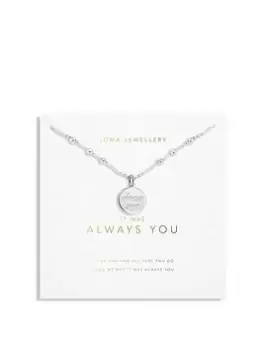 Image of Joma Jewellery My Moments... "It Was Always You" Silver Necklace - 46cm + 5cm Extender, Silver, Women