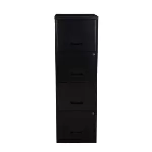 Image of Pierre Henry A4 4 Drawer Maxi Filing Cabinet Black, black