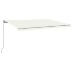 Image of Vidaxl Manual Retractable Awning 500X350 Cm Cream