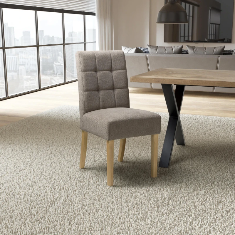 Image of Shankar Set of 2 Moseley Light Brown Dining Chairs Light Brown - N unisex 58x92x45