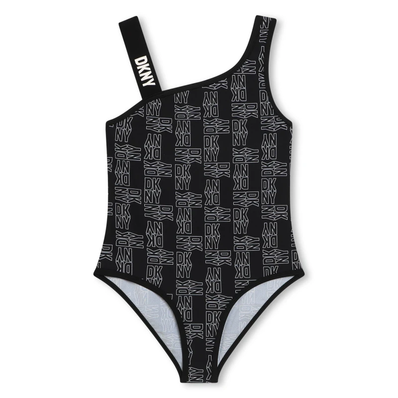 Image of DKNY Logo Swimsuit Juniors - Black 8 - 9 Years