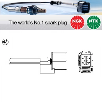 Image of NGK OZA333-H27 / 0212 Lambda Sensor Zirconia Type Oxygen O2 Exhaust Probe