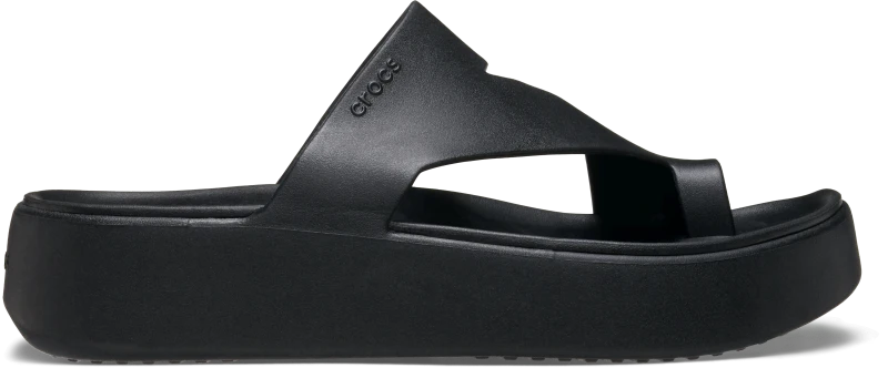 Image of Crocs Women Getaway Platform Toe Loop Sandals Black 4
