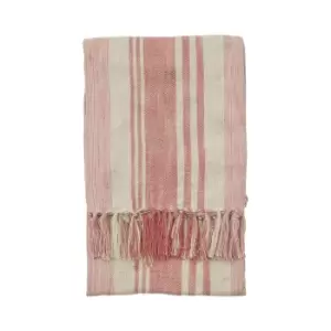 Image of Simply Green Florida Stripe Throw Coral