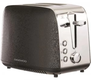 Image of Daewoo Glace Noir SDA2014 2 Slice Toaster