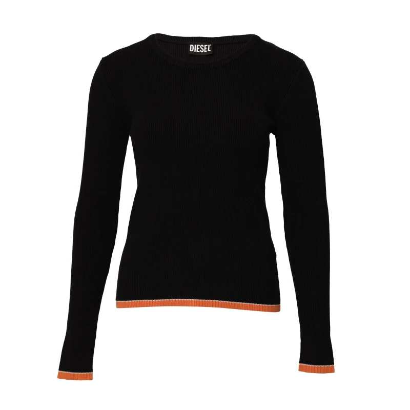 Image of Diesel Womens Arinne Maglia Knitted Hoodie Black female 8