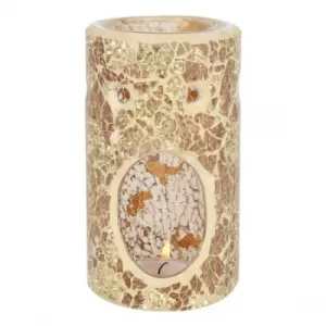 Image of Gold Pillar Crackle Oil Burner