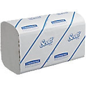 Image of Scott Hand Towels KC6663 1 Ply M-fold White 15 Pieces of 112 Sheets