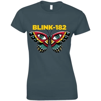 Image of Blink-182 - Butterfly Womens Medium T-Shirt - Blue