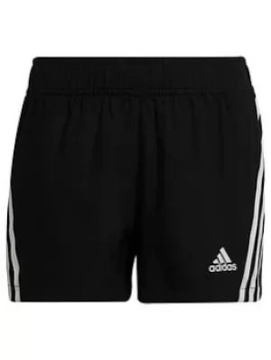 Image of Adidas Adidas Older Girls Aeroready 3 Stripe Shorts