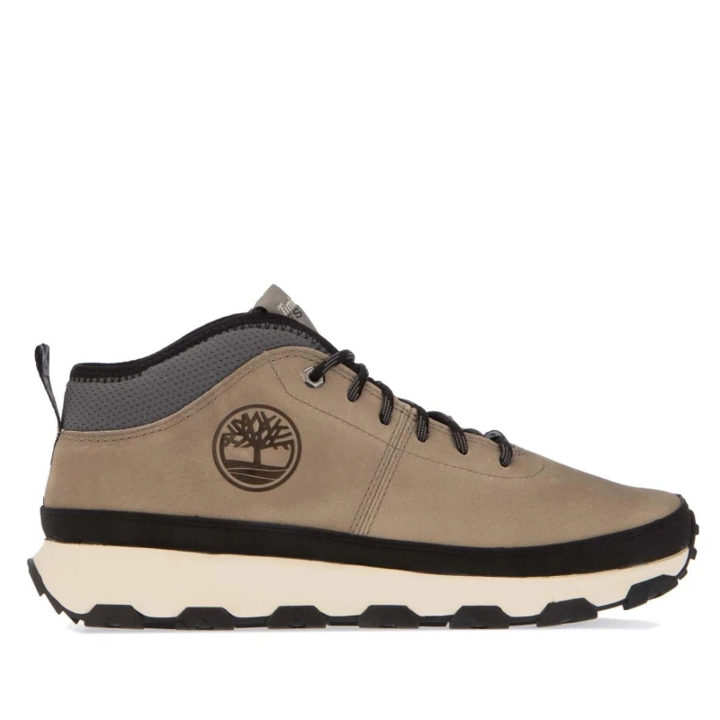 Image of Timberland Winsor Trail Mid Lace Trainers Taupe male UK 6.5