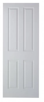 Image of Wickes Stirling Internal Fire Door White Grained Moulded 4 Panel 2040x726mm