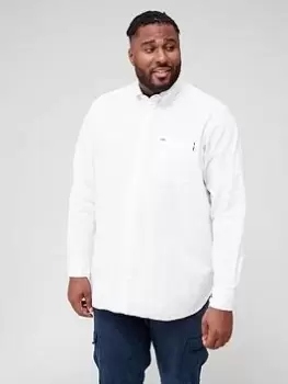 Image of Tommy Hilfiger Big & Tall Oxford Shirt - White, Size 4XL, Men